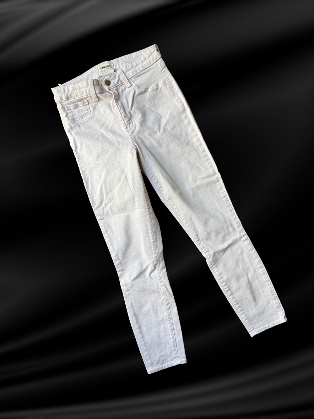 L’AGENCE Made in Paris 27 PINK PETAL Denim JEANS Skinny Leg Stretch Cotton